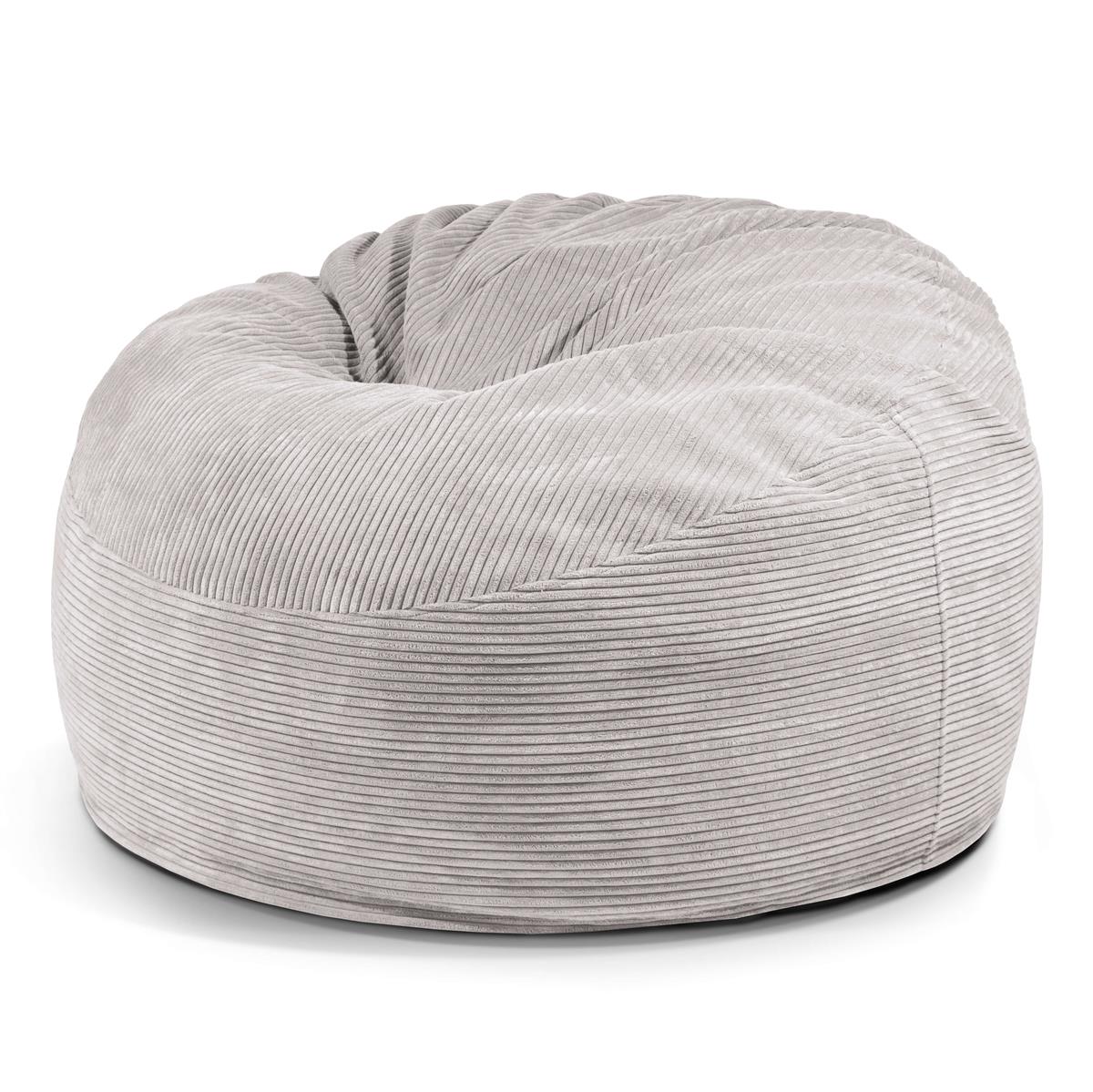 Schaumstoff Sitzsack Om 110 Waves White Grey