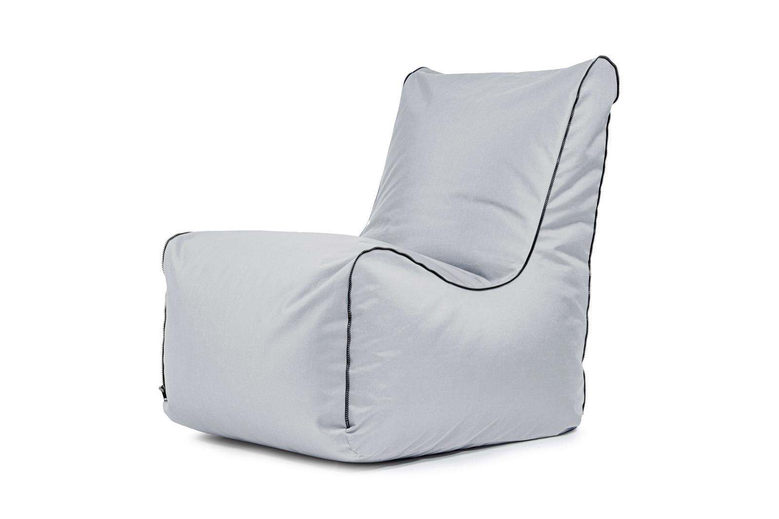 Sitzsack Seat Zip OX White Grey