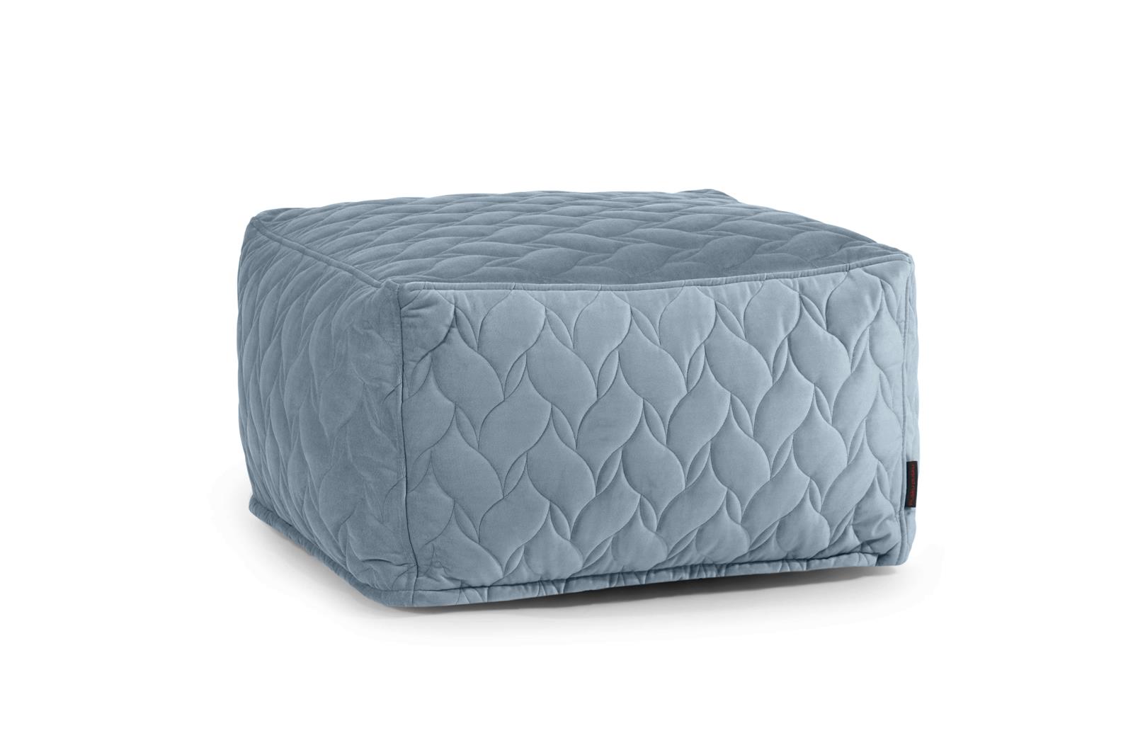 Pouf Softbox Lure Floral Pastel Blue