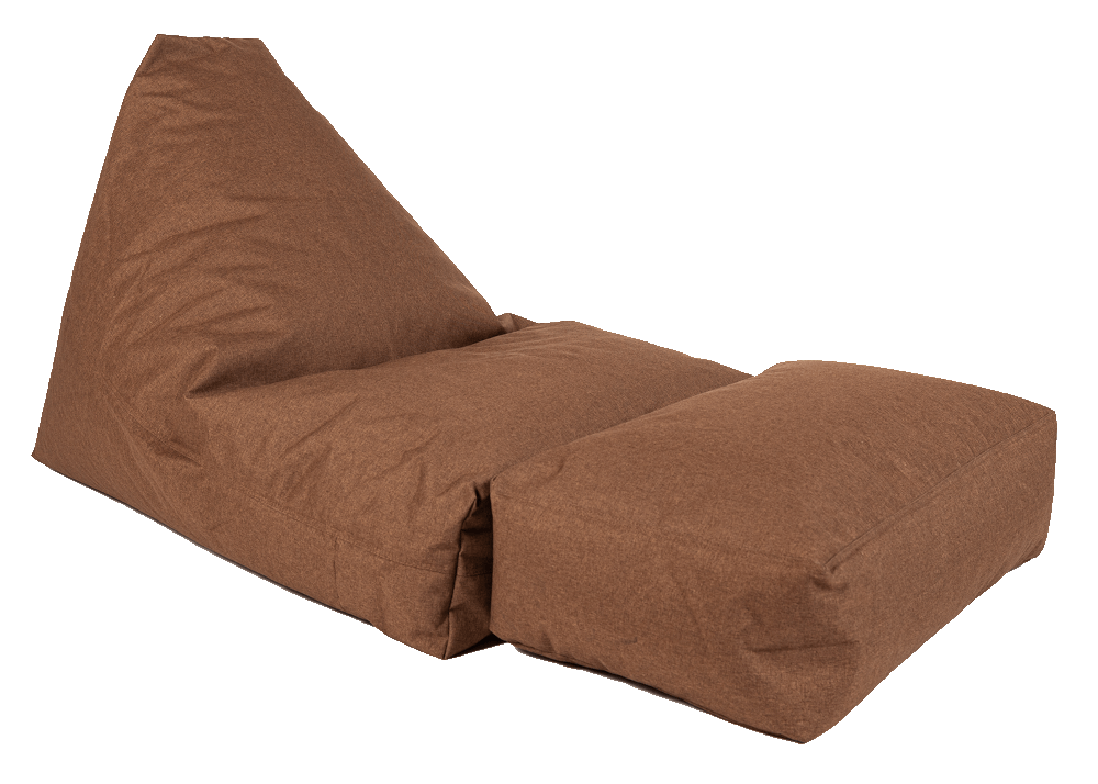 Fritz-Sitzsack Trigo mit Fußablage braun