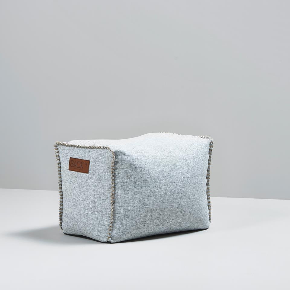 SACKit Cobana Square Pouf white