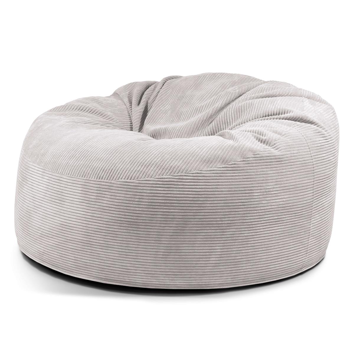 Schaumstoff Sitzsack Om 135 Waves White Grey