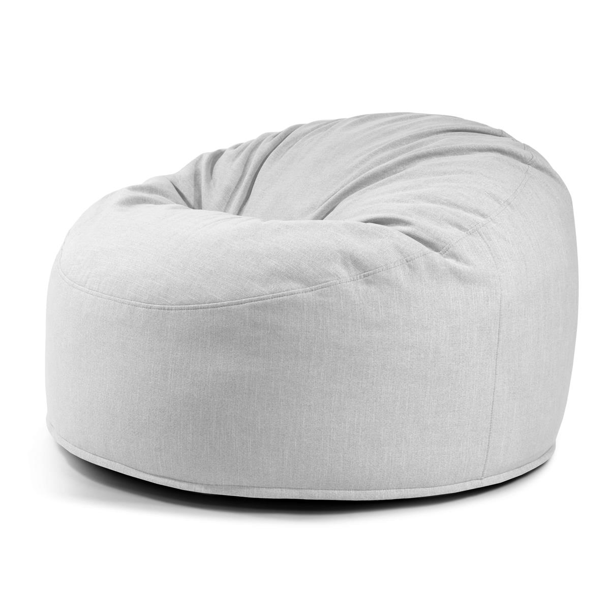 Schaumstoff Sitzsack Om 110 Gaia White Grey