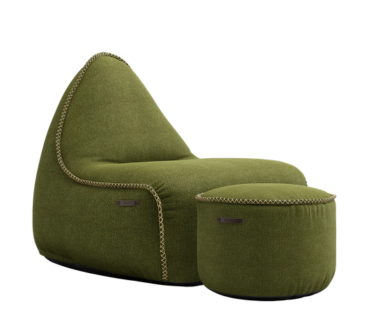 SACKit Medley Lounge Chair Moss + Pouf